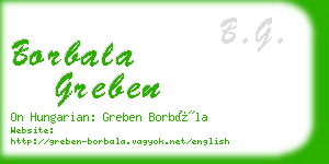 borbala greben business card